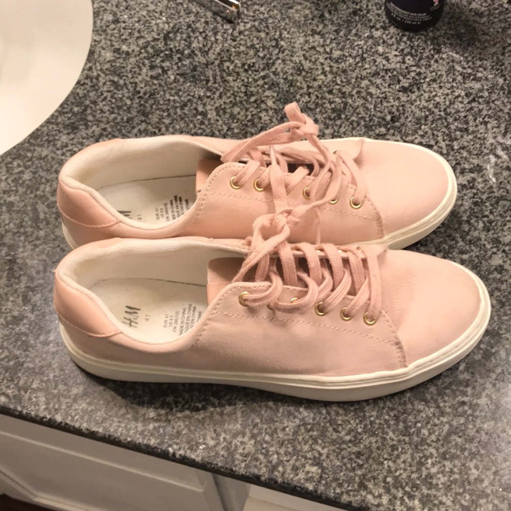 Pink Suede H&M Sneakers